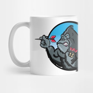 Gorilla playing Darts Mug